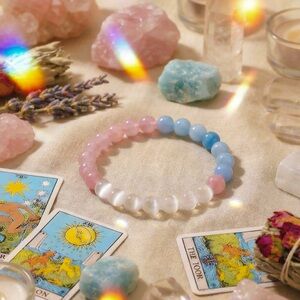 🆕New Self-Love & Heart Healing Gemstone Bracelet-8mm